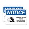 Signmission Chemical Splash Hazard Wear Sign, Vinyl Decal, 10in W x 7in L, 2PK OS-2PACK-NS-D-710-L-10566 - alternate 1